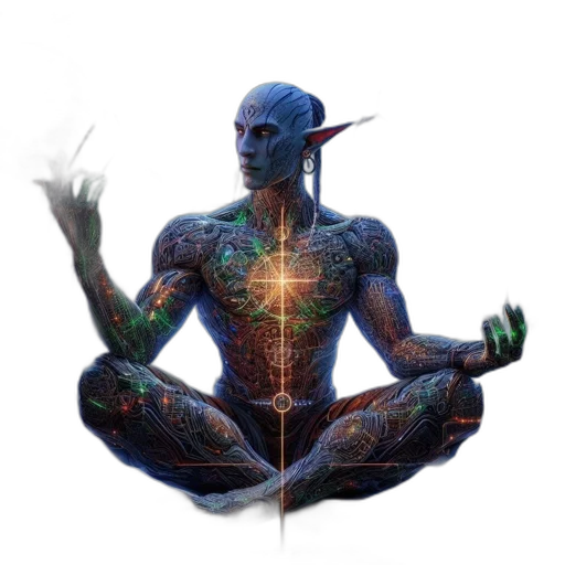 staff, creature, concept art, fantasy art transparent PNG cut-out