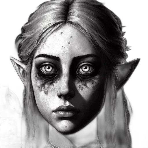 face, mask, creature, fantasy art transparent PNG cut-out