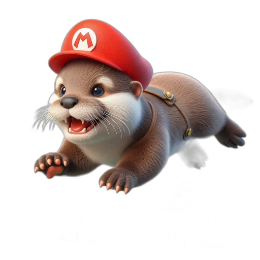 animal, creature, hat, staff transparent PNG cut-out