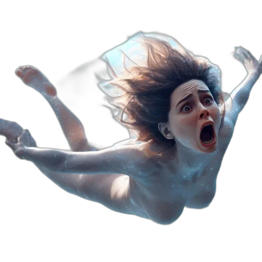 creature, face, hair, umbrella transparent PNG cut-out