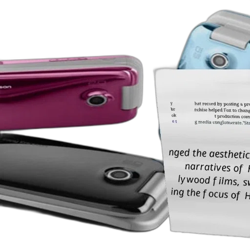 collage, three, cell, phones transparent PNG cut-out