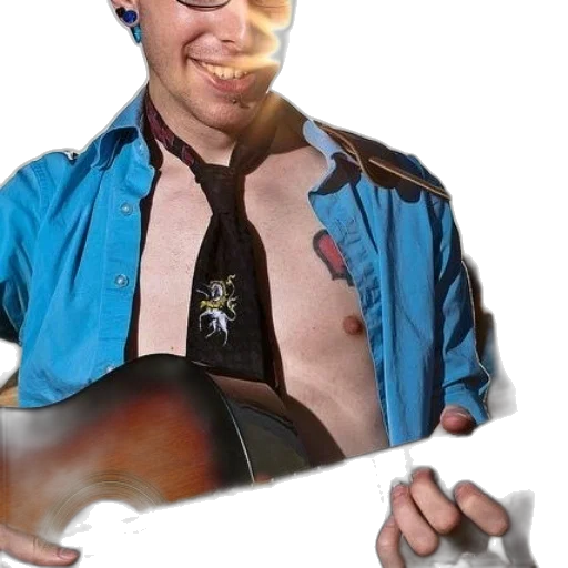 jacket, staff, weapon, face transparent PNG cut-out