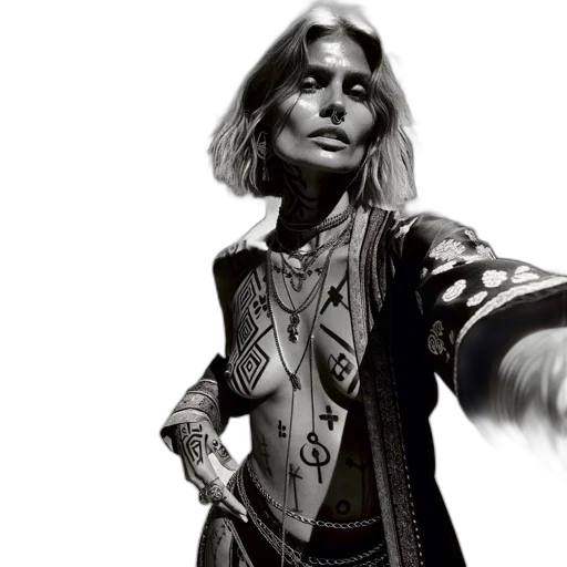 jacket, photorealistic, concept art, woman transparent PNG cut-out