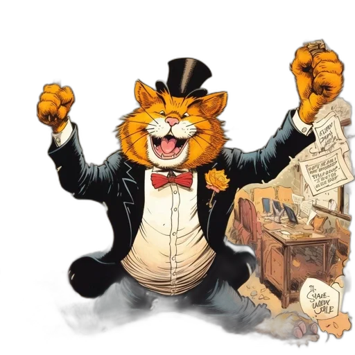 concept art, cartoon, comic book art, anthropomorphic transparent PNG cut-out