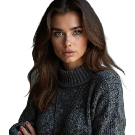 jacket, face, hair, dress transparent PNG cut-out