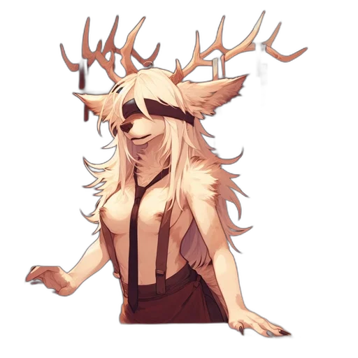 creature, crown, animal, staff transparent PNG cut-out