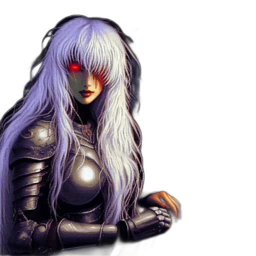 hair, face, fantasy art, concept art transparent PNG cut-out