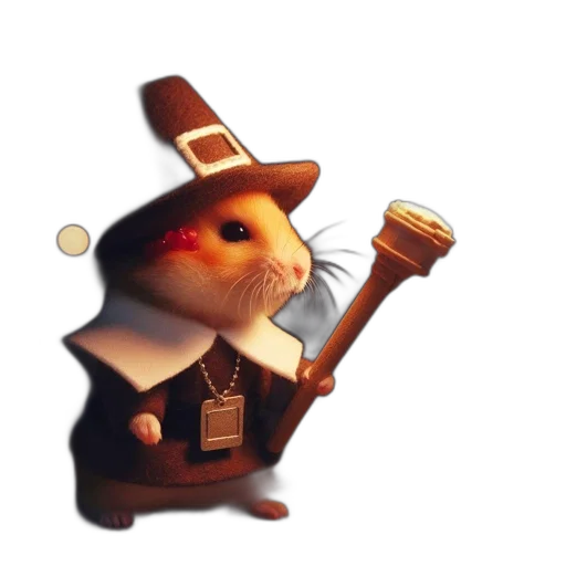 staff, hat, animal, weapon transparent PNG cut-out