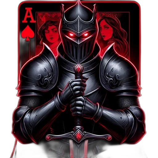 mask, sword, fantasy art, comic book art transparent PNG cut-out