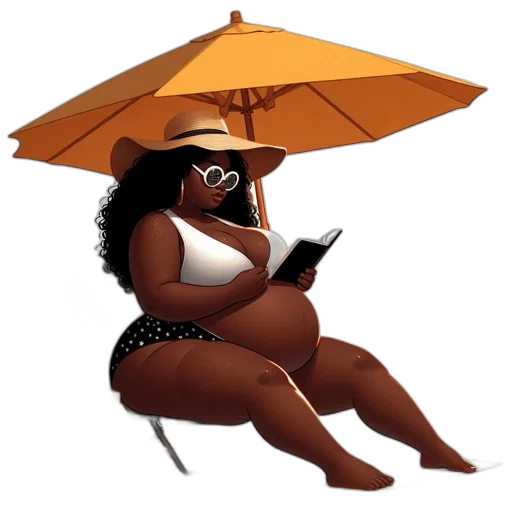umbrella, hat, dress, concept art transparent PNG cut-out