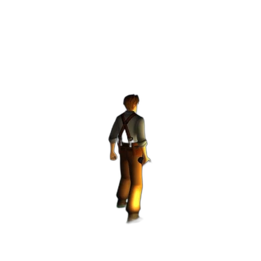 robot, staff, jacket, weapon transparent PNG cut-out