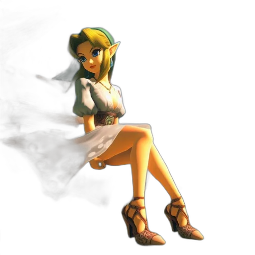 dress, staff, weapon, robot transparent PNG cut-out