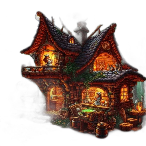 building, furniture, dragon, 3d render transparent PNG cut-out