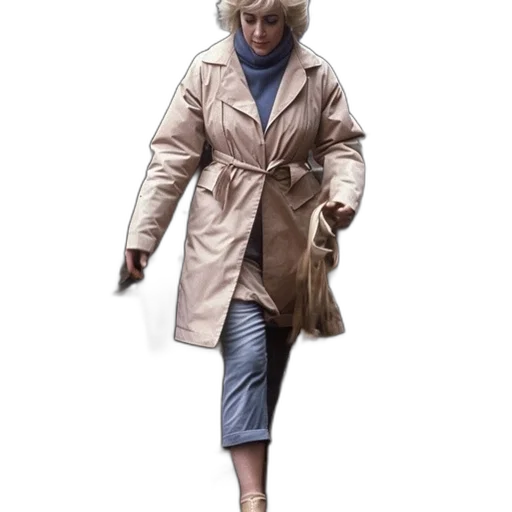 jacket, umbrella, dress, concept art transparent PNG cut-out