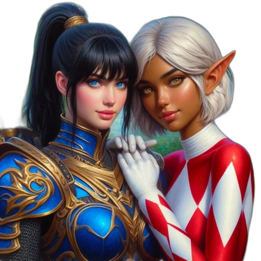 fantasy art, concept art, comic book art, anime transparent PNG cut-out