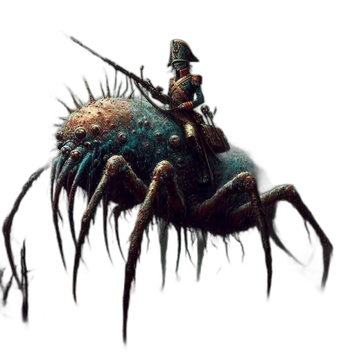 creature, animal, hat, weapon transparent PNG cut-out