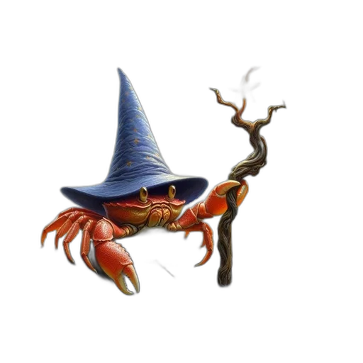 staff, hat, dragon, creature transparent PNG cut-out
