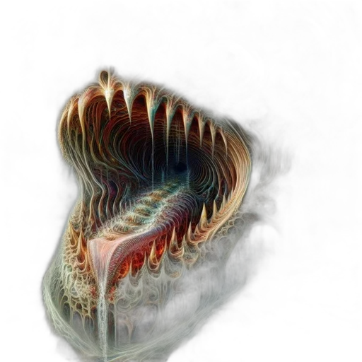 dragon, hair, creature, mask transparent PNG cut-out