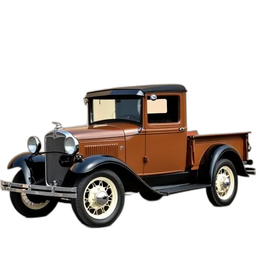 car, 3d render, photorealistic, vintage transparent PNG cut-out