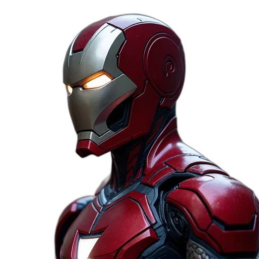 robot, mask, face, 3d render transparent PNG cut-out