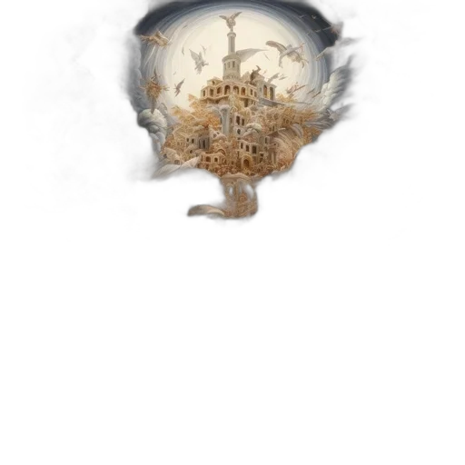 crown, mask, hat, staff transparent PNG cut-out