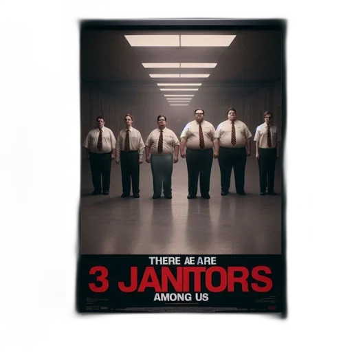 staff, poster, film, called transparent PNG cut-out