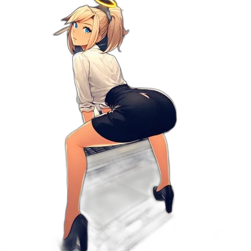 dress, staff, weapon, robot transparent PNG cut-out