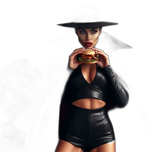hat, dress, concept art, fantasy art transparent PNG cut-out