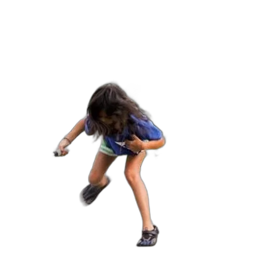 shoes, hair, young, girl transparent PNG cut-out