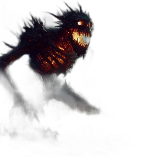 creature, dragon, hair, animal transparent PNG cut-out
