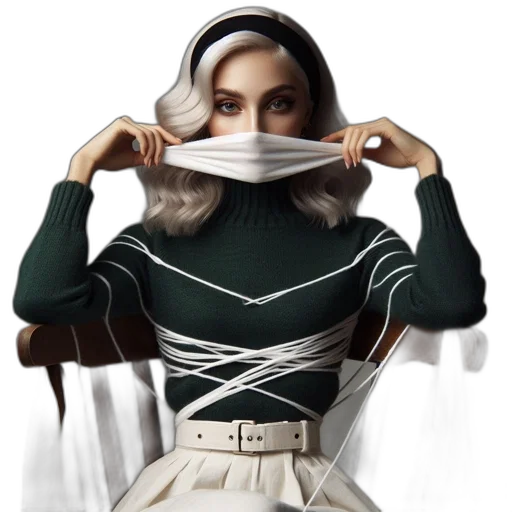 mask, jacket, dress, face transparent PNG cut-out