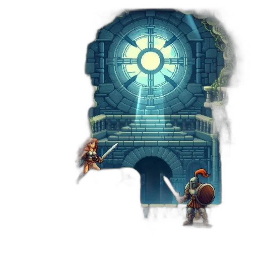weapon, sword, building, crown transparent PNG cut-out