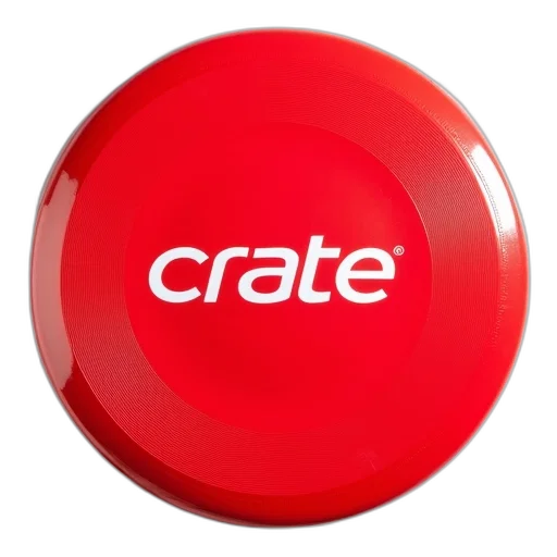 creature, 3d render, red, frisbee transparent PNG cut-out