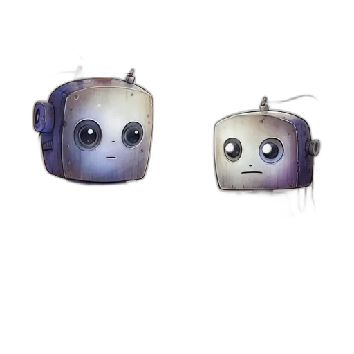 robot, mask, 3d render, concept art transparent PNG cut-out