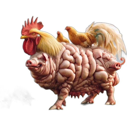 animal, creature, food, dragon transparent PNG cut-out