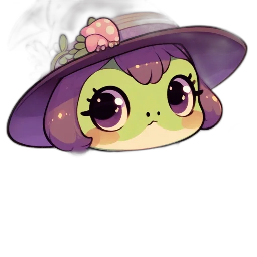 hat, staff, crown, creature transparent PNG cut-out