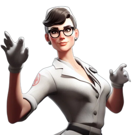 staff, jacket, face, weapon transparent PNG cut-out