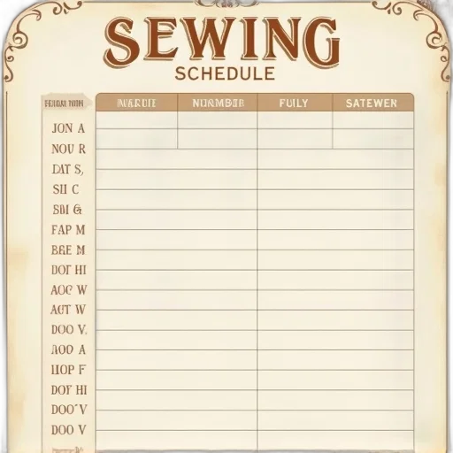 isolated, sewing, schedule, template transparent PNG cut-out