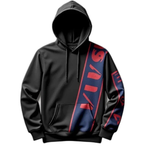 jacket, 3d render, cyberpunk, hooded transparent PNG cut-out