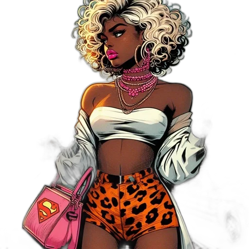 comic book art, concept art, cartoon, fantasy art transparent PNG cut-out