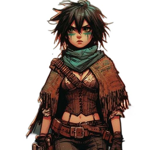 staff, weapon, jacket, concept art transparent PNG cut-out