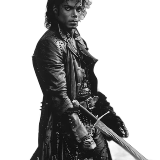 sword, weapon, staff, jacket transparent PNG cut-out