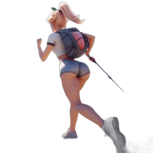 weapon, staff, robot, creature transparent PNG cut-out