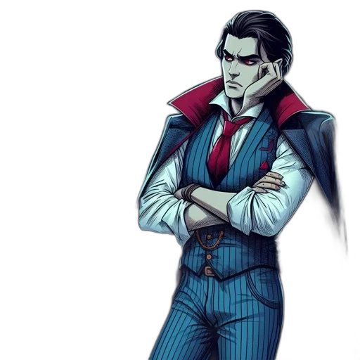 jacket, comic book art, concept art, cartoon transparent PNG cut-out