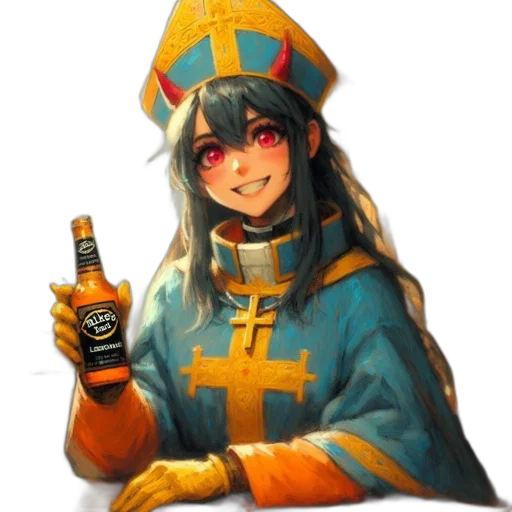 bottle, crown, weapon, robot transparent PNG cut-out