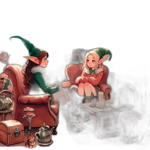 concept art, fantasy art, watercolor, pixel art transparent PNG cut-out