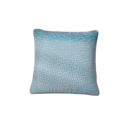 blue, throw, pillow, subtle transparent PNG cut-out