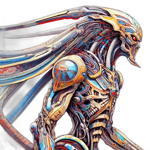 robot, sword, weapon, jewelry transparent PNG cut-out
