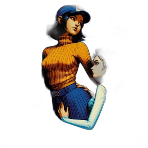 staff, hat, robot, weapon transparent PNG cut-out