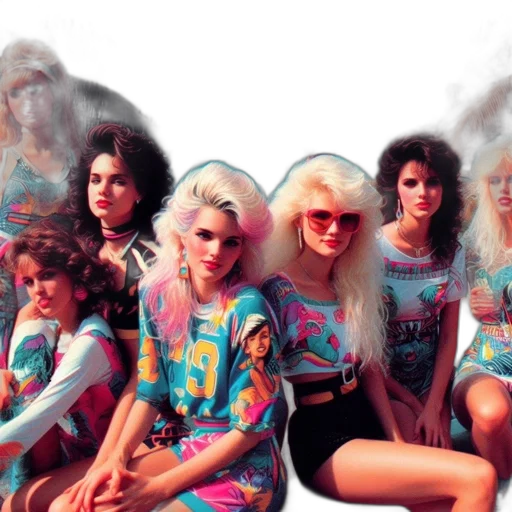 hair, vaporwave, concept art, outer space transparent PNG cut-out